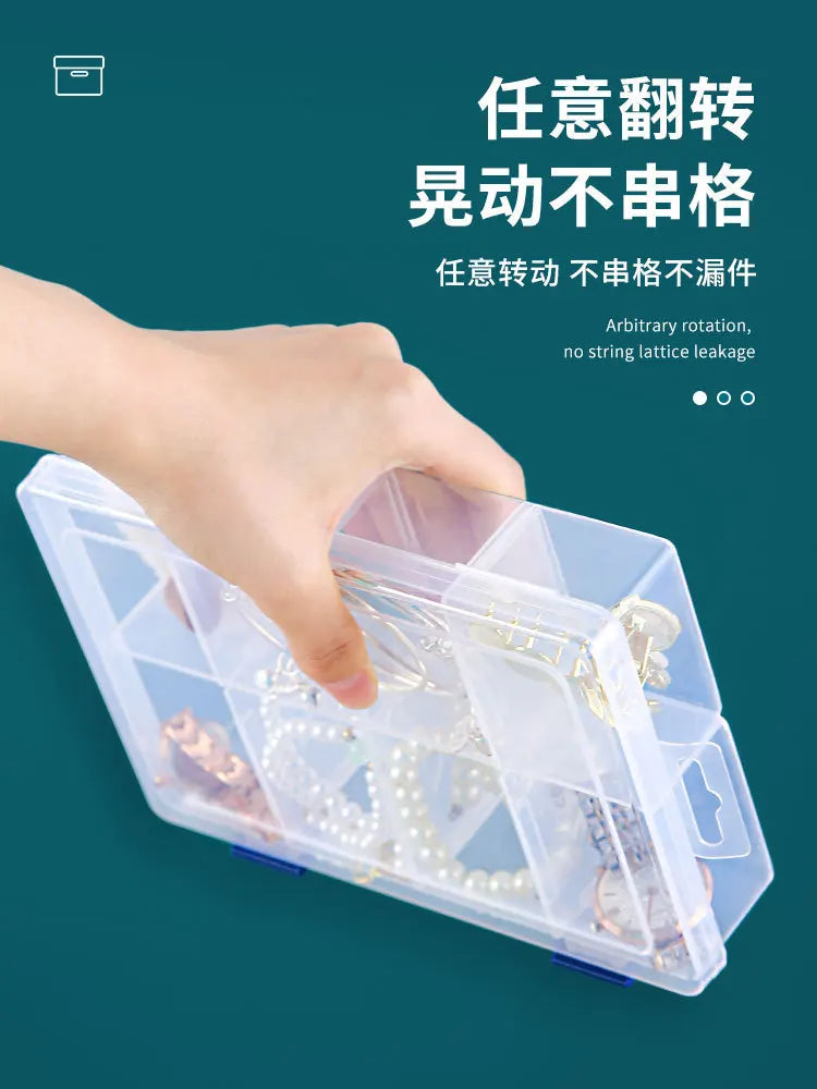 Organizador Joyas Anti-Fugas con Divisores Ajustables para Clasificar/Exhibir Accesorios