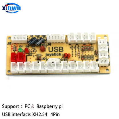 Placa Encoder USB Zero Delay para Joystick Controladora Juego Lucha compatible Raspberry Pi/PC/PS3/Switch/Android (DIY Arcade Neo Geo)