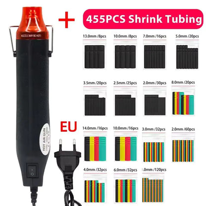 Mini Pistola Aire Caliente Doméstica Multiuso para Tubo Termoretráctil/Manualidades DIY/Mantenimiento Cable (Enchufe EU/US)