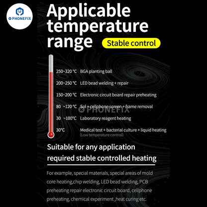 Heating Table MECHANIC HT-10 Smart CNC Constant Temperature Heat Iron Double Digital Display for PCB BGA Preheating Repair Tools