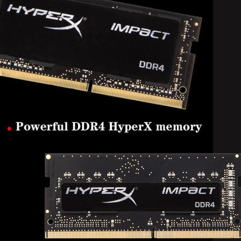 Memoria RAM HyperX Laptop DDR4 SODIMM (4/8/16GB, 2133-3200MHz, 260pin) - Compatible Intel CPU