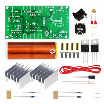 Kit DIY Bobina Tesla Divertida con Arco y Audio - Producción/Ensamblaje Electrónico Experimental (Soldar)