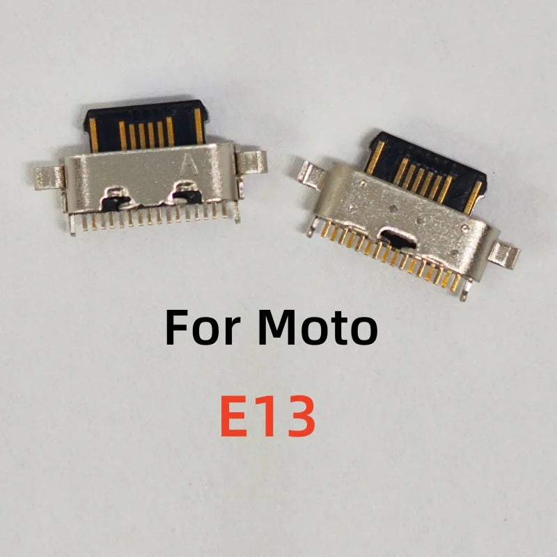 10Pcs For Motorola Moto G22 G23 G32 G52 G53 5G G82 G72 G73 E22 E20 E30 E32 E40 USB Charging Port Dock Socket Charger Connector