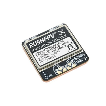 Módulo GPS GNSS RUSHFPV M10 Micro Pro Mini (10Hz, Antena Cerámica Integrada) para Drones RC FPV Freestyle