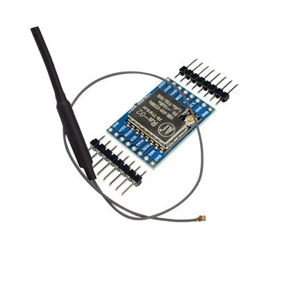 Módulo LoRa DIYMORE SX1278 (433MHz, 10KM, Ra-02) Transmisión Inalámbrica Spread Spectrum con Antena IPX 2.4G para Hogar Inteligente