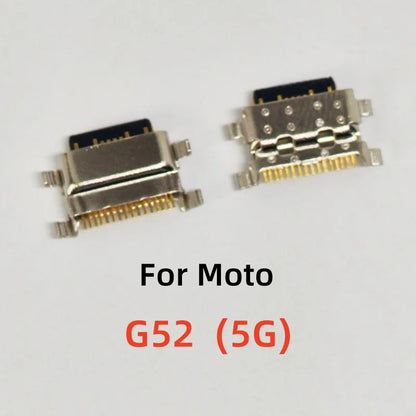 10Pcs For Motorola Moto G22 G23 G32 G52 G53 5G G82 G72 G73 E22 E20 E30 E32 E40 USB Charging Port Dock Socket Charger Connector