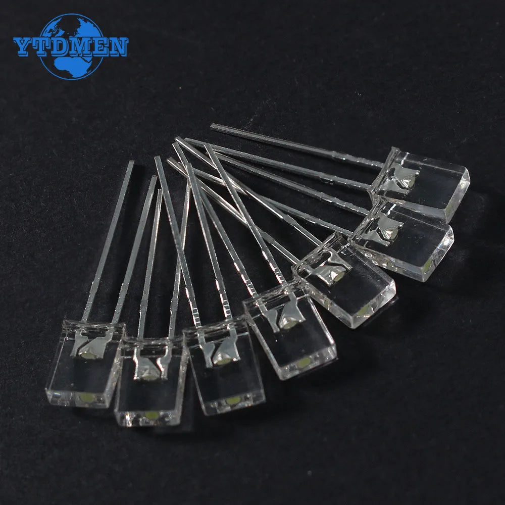 Diodo LED Transparente 2x5x7mm Kit Colores (Rojo/Amarillo/Azul/Verde) (100 Unidades)