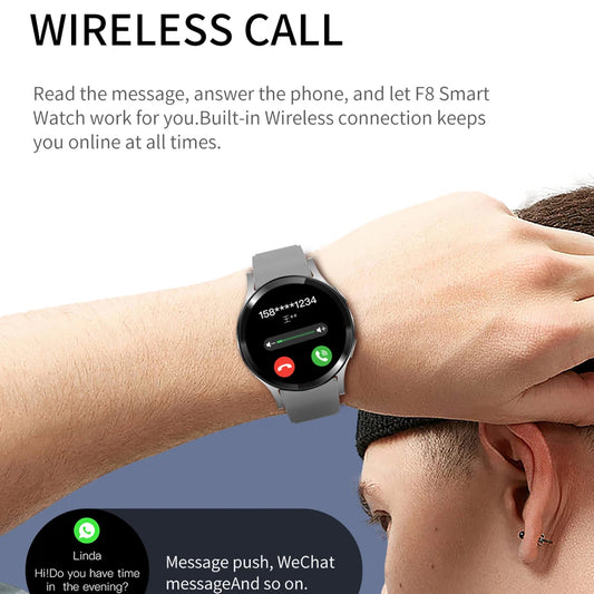 Smartwatch 2024 6 Pro (1.32", 160x160) Llamada Bluetooth, Diales Personalizados, Monitor Salud/Deporte para Hombre/Mujer