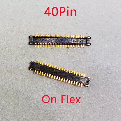 10pcs 40Pin LCD Display Screen Flex FPC Connector On Board For Motorola Moto G8Plus XT2019 G8 Play G9 Plus XT2087 XT2015