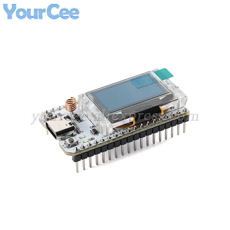 Placa Desarrollo LoRa ESP32 SX1262 WiFi Kit 32 (433-510MHz / 868-915MHz) con Pantalla OLED Azul 0.96" para Arduino
