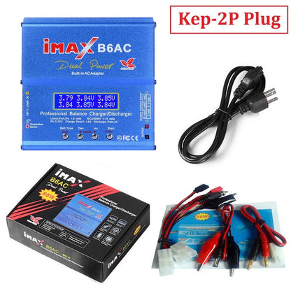 iMAX B6AC 2.0 RC Charger 80W B6AC 6A Battery Charger LiHv Lipo Nimh Li-ion Ni-cd Digital Balance Charger With LCD Digital Screen