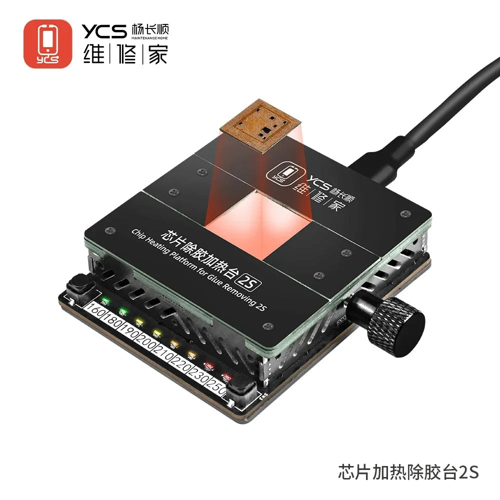 YCS 2S Hot Plate Soldering Preheating Rework Station Phones Chip IC Soldering Plate Heating Table Glue Remove Heating Degumming