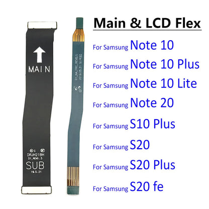 Cable Flex Conexión Múltiple (Puerto Carga, Placa Base, LCD) para Samsung Note 10 Lite/Note 20/S10 Plus/S20 FE (Nota: Verificar parte exacta)