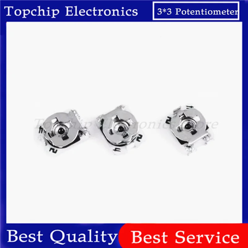 Potenciómetro Trimmer SMD 3x3mm Ajustable (100Ω-1MΩ) - Pack 20 Unidades (Valores Surtidos)