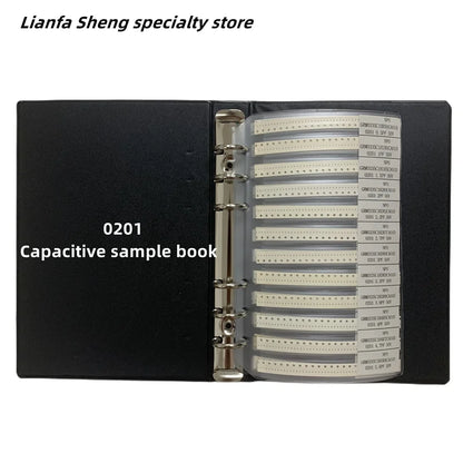 Libro Muestrario Capacitores SMD (01005-1206, 51/80/90/92 Valores x 25/50 Unidades) Chip Kit Surtido