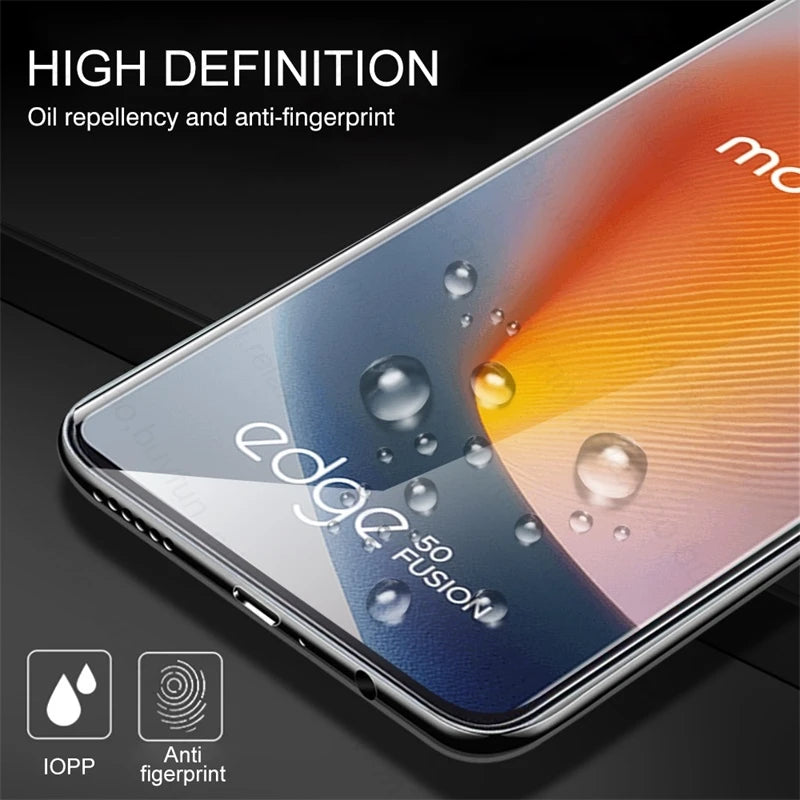 2In1 Protective Glass For Motorola Edge 50 Fusion 5G 2024 Curved Tempered Glass MotorolaEdge50 Pro Ultra Camera Screen Protector