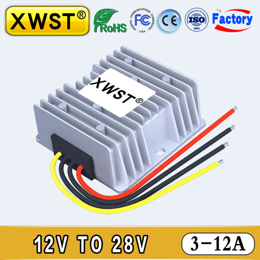 Convertidor Boost DC-DC XWST 12V a 28V 3A/5A/10A/12A Step-Up Regulador Voltaje Transformador para Audio (CE)