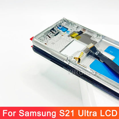 Pantalla OLED 6.67'' con Marco para Samsung Galaxy S21 Ultra 5G (Digitalizador Táctil)