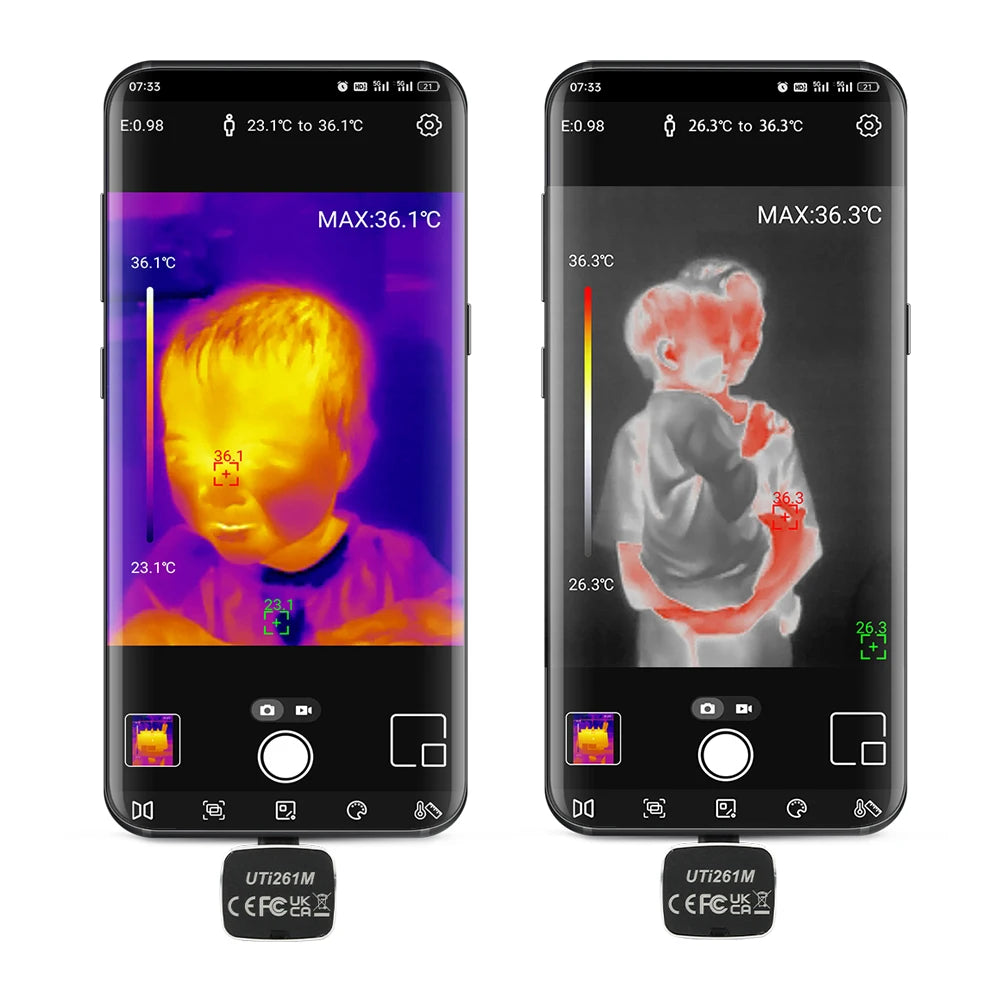 Cámara Térmica UNI-T UTi261M (256x192) para Celular Android (Tipo C) - Termógrafo Infrarrojo (No iPhone)