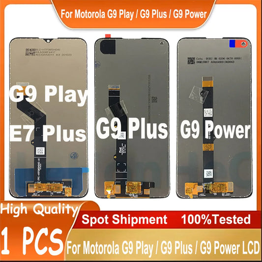 Original LCD For Motorola G9 Play Lcd Screen Display Touch Digitizer Assembly For Moto G9 Plus LCD Display G9 Power LCD E7 Plus