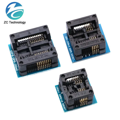 Kit Programador USB SPI Alta Velocidad EZP2019 (Última Versión) Full Set con Adaptadores Socket para EEPROM 24/25/93, Flash 25 BIOS Chip