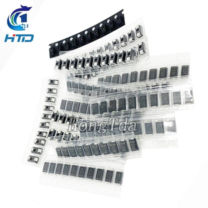 Kit Surtido Diodos SMD: Schottky / Fast Switching / Rectificador (M1-M7, SS14-SS36, LL4148, etc.)