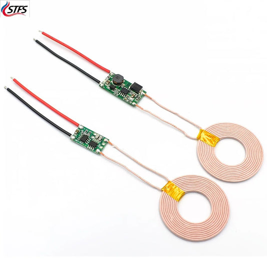 Módulo Fuente Alimentación Inalámbrica 5V 1A/2A Cargador Qi Transmisor + Receptor DIY