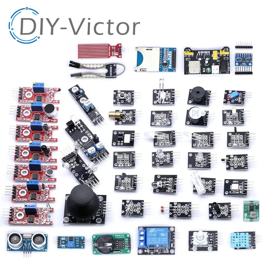 Kit Inicio Módulos Sensores (45 en 1) para Arduino UNO R3/MEGA2560 (Superior a Kit 37 en 1)