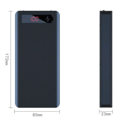 Caja Power Bank Shell DIY 5V (Doble USB/Micro USB/Tipo C) Soporte Baterías 18650 (Carcasa Desmontable, Sin Batería)