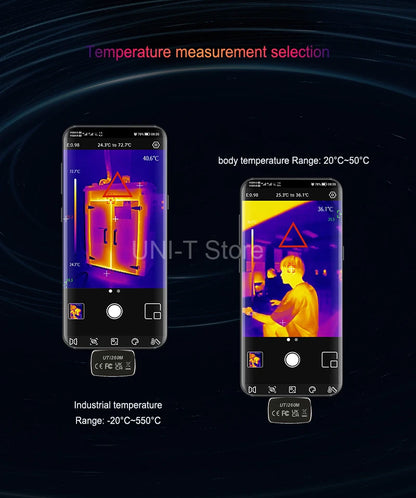 Termógrafo Móvil UNI-T UTi260M para Android (Tipo C) - Herramienta Temperatura Módulo PCB/Electrónico