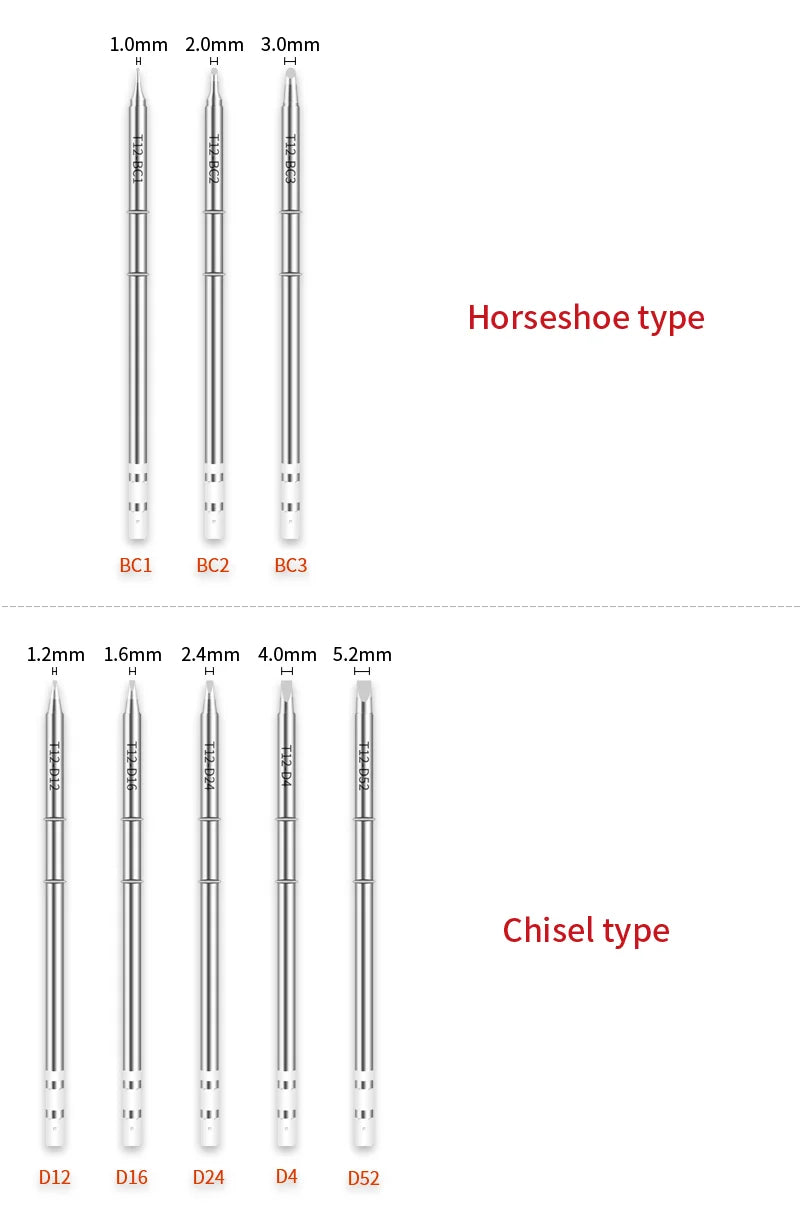 T12 Soldering Iron Tips Welding Tools Electric Soldering Iron For Hakko FX951 T12 Soldering Station Kits
