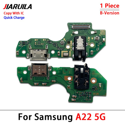 Flex Cable Carga USB para Samsung A22/A32/A42 (4G/5G) - Repuesto Conector Dock (Testado)