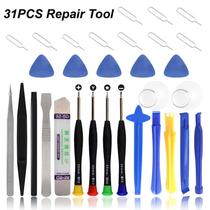 Kit Herramientas Mano Reparación Teléfono Móvil (Palanca Plástico/Espátula Apertura Destornillador) Desmontaje Pantalla iPhone/iPad/Laptop
