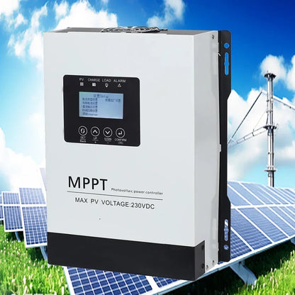 Controlador Carga Solar MPPT 30A-120A Auto 12V-96V Max PV 230V Sistema Panel Solar para LiFePO4/Litio/Plomo-Ácido/Gel