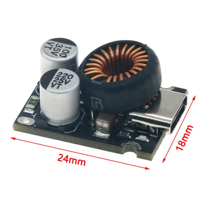 Módulo Carga Rápida Multi-Protocolo Mini 65W DC 12-30V PD2.0/PD3.1(PPS) Interface USB-C