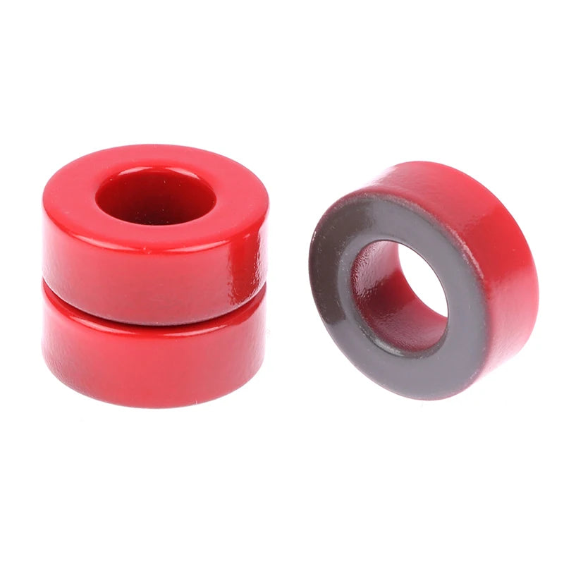 Núcleo Ferrita Toroide T106-2 Rojo (Baja Permeabilidad) 27x14x11mm - Lote 5 Piezas
