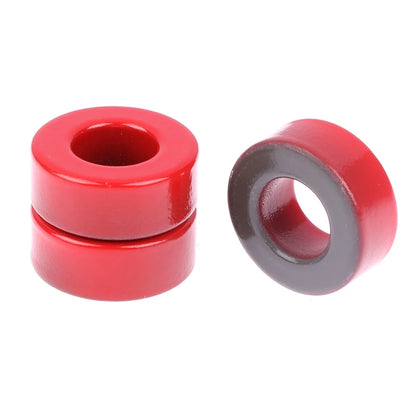 Núcleo Ferrita Toroide T106-2 Rojo (Baja Permeabilidad) 27x14x11mm - Lote 5 Piezas