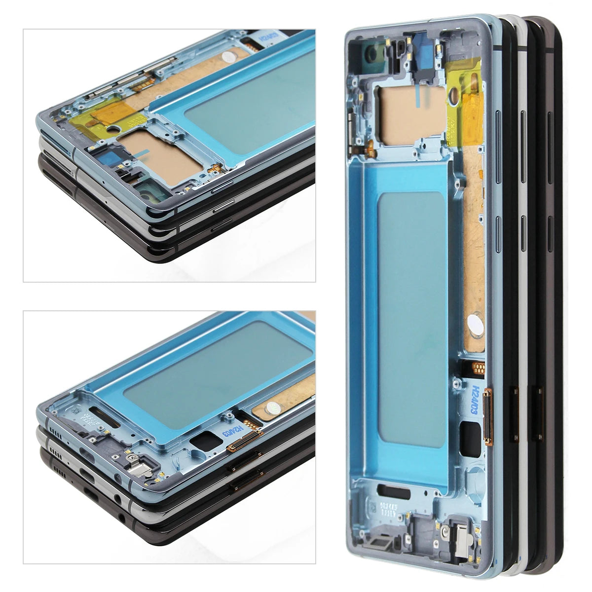 Pantalla LCD de 6,4 pulgadas para Samsung, repuesto de montaje de digitalizador con pantalla táctil, probado, S10 +, G975F, G975U, G975W, G975