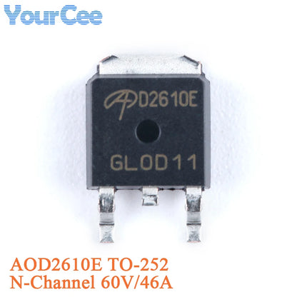 MOSFET Canal-N AOD4184L (D4184) SMD TO-252 40V 50A (Opciones AOD40x disponibles) - Lote 5/20 Piezas