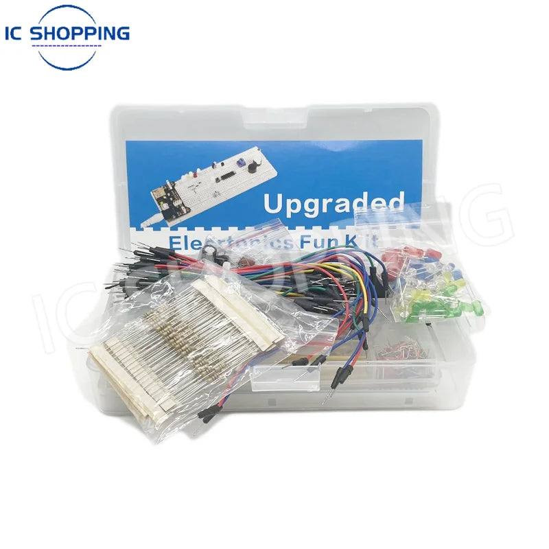 Kit Inicio Electrónica DIY (830 Piezas) para Arduino UNO R3 (Incluye Protoboard y Componentes)