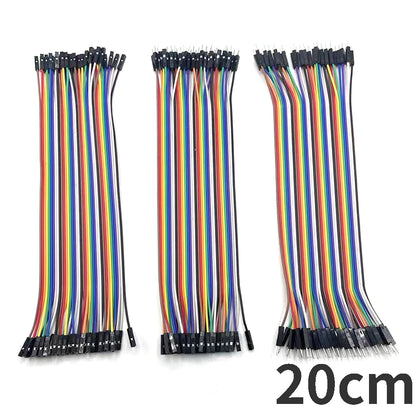 Cable Jumper Dupont (40-120 Unidades) Macho-Macho / Hembra-Hembra / Macho-Hembra para Arduino DIY Kit