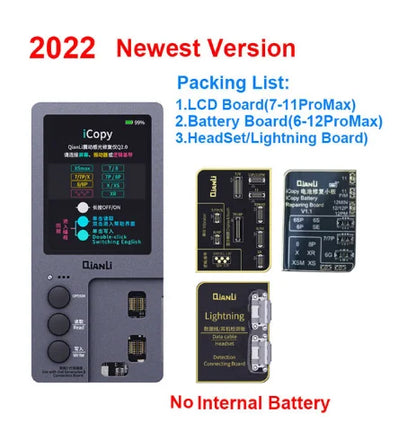 QianLi iCopy Plus 2 Generation Programmer with Battery Detection Connecting Board for LCD Vibrator Transfer EEPROM Programmer
