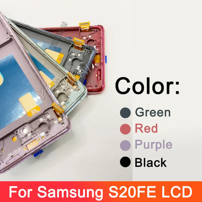 TFT S20FE LCD para Samsung S20 FE pantalla LCD SM-G781 G7810 G781U G781B con marco de pantalla táctil reemplazo del ensamblaje del digitalizador