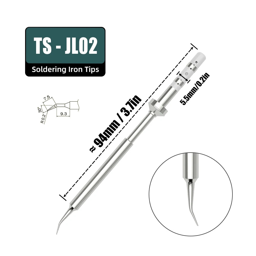 TS101 PINE64 TS100 Electric Soldering Iron Replacement Heater Tips Solder Head Models of Pinecil TS Tip Sting Tin Welding Tool