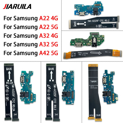 Flex Cable Carga USB para Samsung A22/A32/A42 (4G/5G) - Repuesto Conector Dock (Testado)