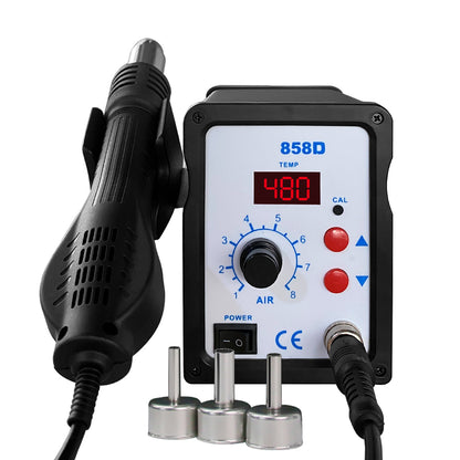 858D Hot Air Gun BGA Soldering Rework Station Blower Hair Dryer Hairdryer Soldering Heat Gun 220V 110V  SMD SMT Welding Repair