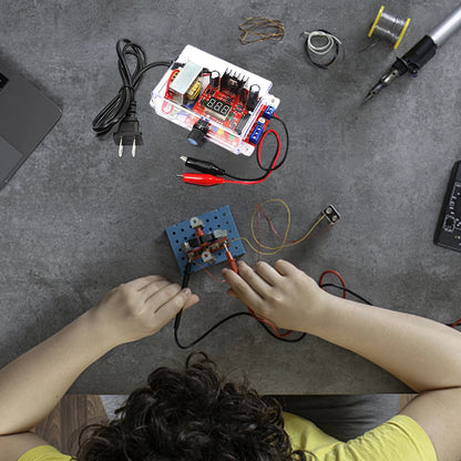 Kit DIY Regulador Voltaje Ajustable LM317 Fuente Alimentación DC