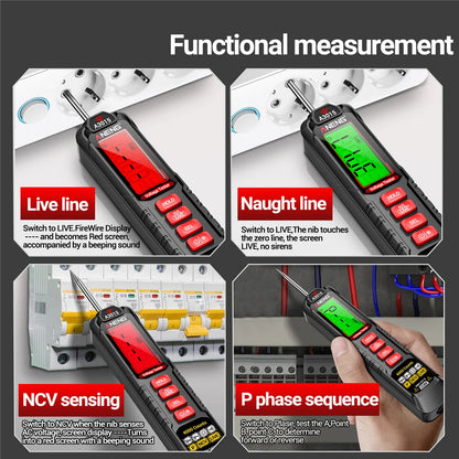 Lápiz Tester Voltaje Digital ANENG HA3015 (4V-600V) - 4000 Cuentas, Inteligente para Electricista/Automotriz