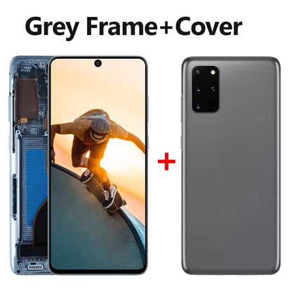 Pantalla AMOLED de 6,7 pulgadas para Samsung Galaxy S20 Plus LCD G985 G985F G985F/DS G986 LCD S20 + con montaje de digitalizador de cristal táctil