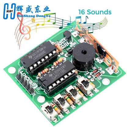 Kit DIY Módulo Electrónico Caja Musical 16 Tonos (BOX-16) para Práctica Soldadura Arduino